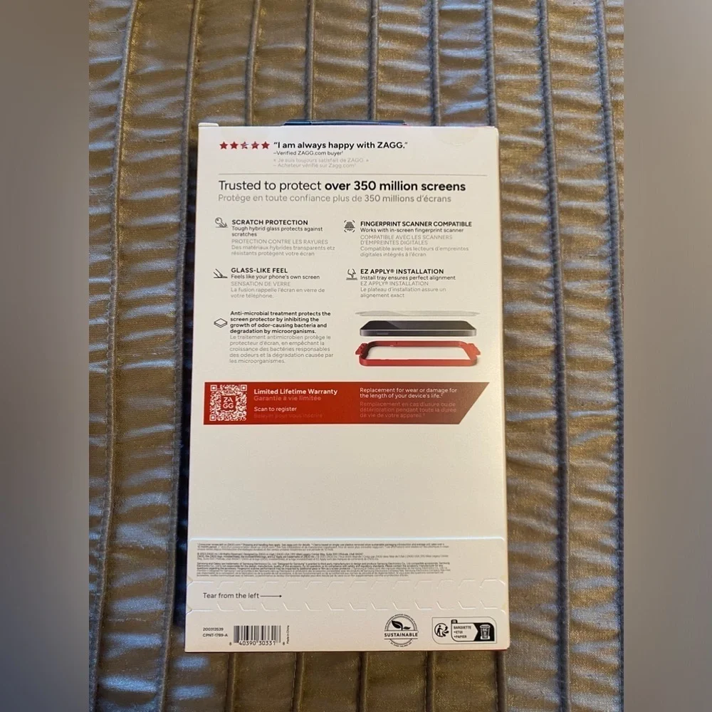 NEW -ZAGG InvisibleShield Fusion Defense ScreenProtector for Samsung Galaxy S24+